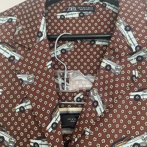 Zara Retro Cadillac Printed Pajama-like Set